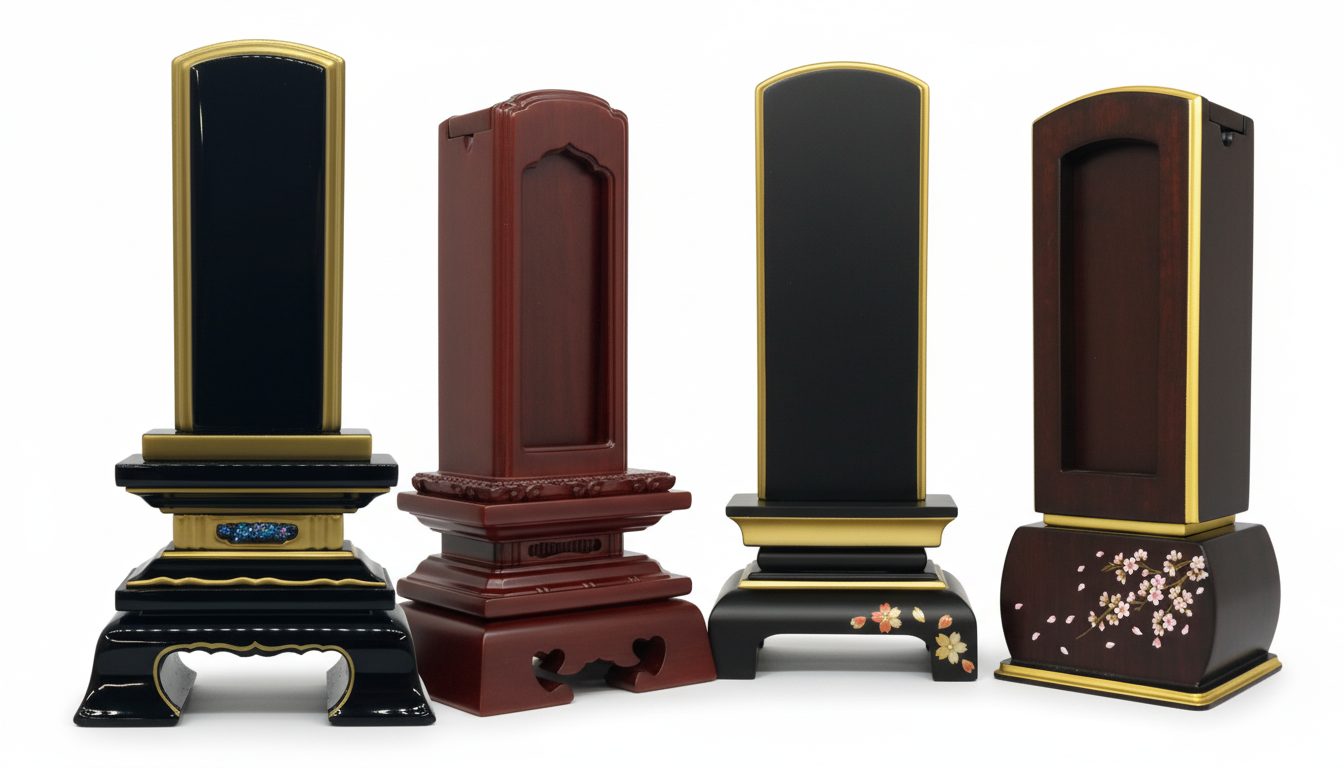【専門店が解説】黒塗り位牌・唐木位牌・モダン位牌の違いとは？種類ごとの特徴と選び方